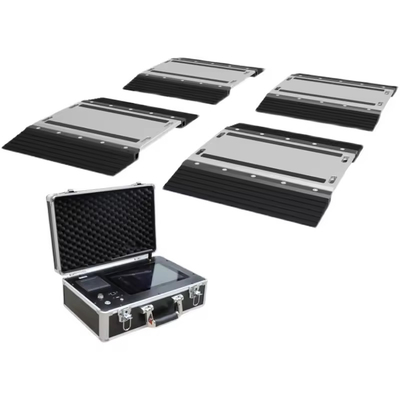 Balanças portáteis de carga de eixo alimentadas por bateria de lítio DC 12V com ecrã de toque